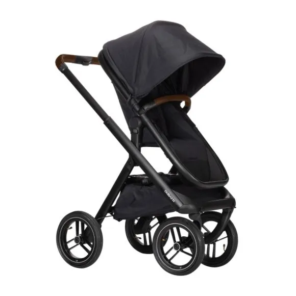 Dubatti One E5 Kinderwagen 2-in-1 Grey Frame Black/Dark Brown