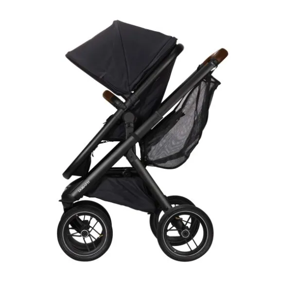 Dubatti One E5 Kinderwagen 2-in-1 Grey Frame Black/Dark Brown