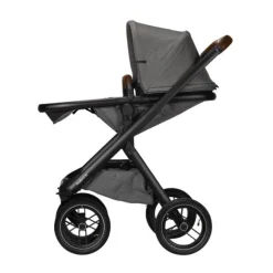 Dubatti One E5 Kinderwagen 2-in-1 Grey Frame Black/Dark Brown