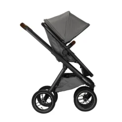 Dubatti One E5 Kinderwagen 2-in-1 Grey Frame Black/Dark Brown