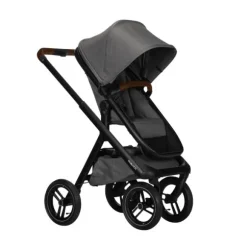 Dubatti One E5 Kinderwagen 2-in-1 Grey Frame Black/Dark Brown