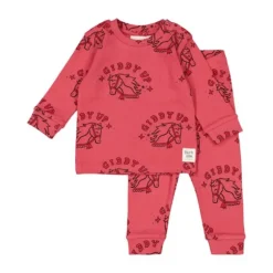 Feetje Howdy Holly Pyjama - Maat 62 - Berry
