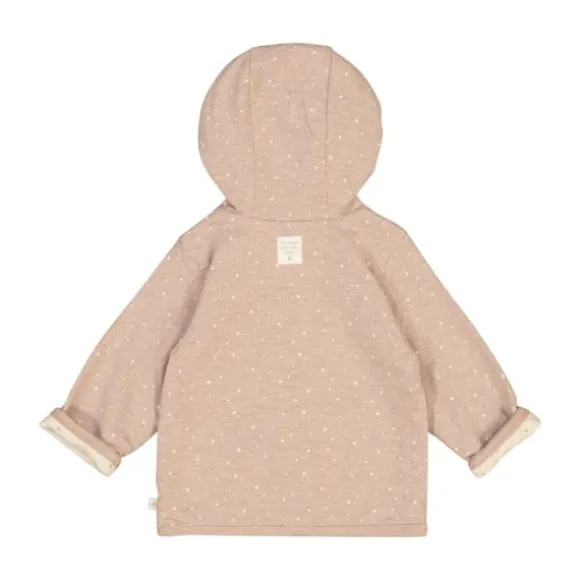 Feetje Jas Met Capuchon Omkeerbaar Print The Magic Is In You Taupe Melange 74