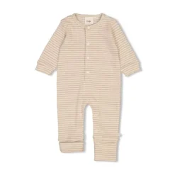 Feetje Muts Rib Streep The Magic Is In You Taupe Melange 1