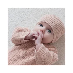 Feetje Mutsje Gebreid The Magic is in You Roze 0-3 maanden