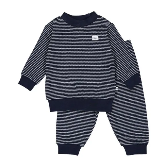 Feetje Pyjama Wafel Groen melange mt 56