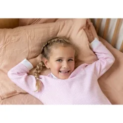 Feetje Pyjama Wafel Lichtroze maat 56