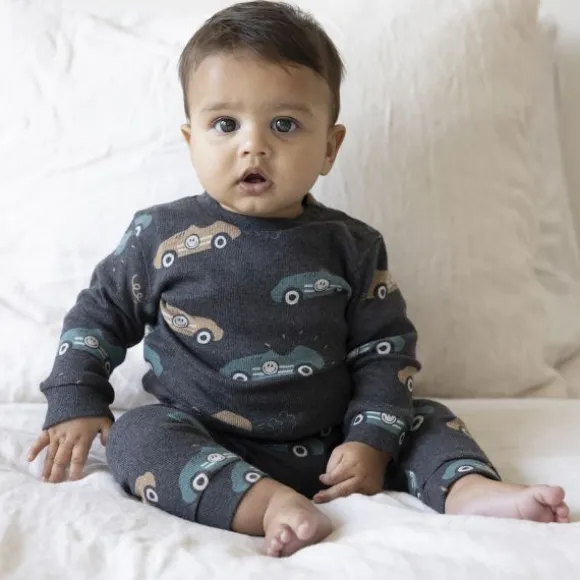 Feetje Ricky Racer Pyjama - Maat 68 - Antraciet Melange