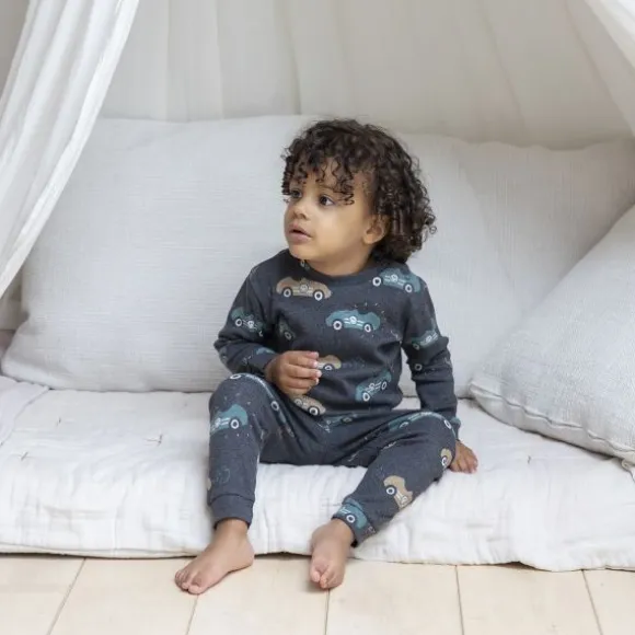 Feetje Ricky Racer Pyjama - Maat 68 - Antraciet Melange
