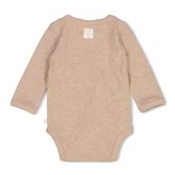 Feetje Romper Wikkel Rib The Magic Is In You Taupe Melange 44