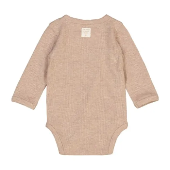 Feetje Romper Wikkel Rib The Magic Is In You Taupe Melange 44