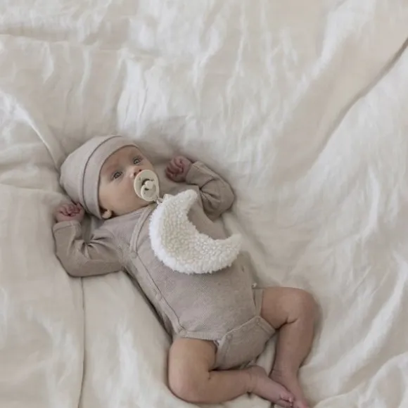 Feetje Romper Wikkel Rib The Magic Is In You Taupe Melange 44