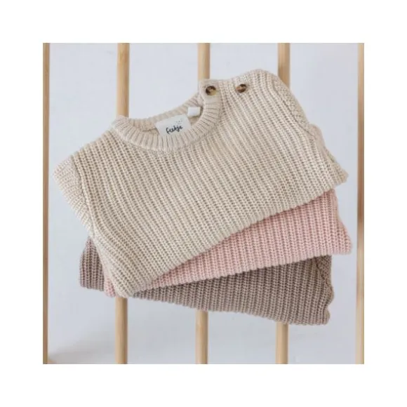 Feetje Sweater Gebreid The Magic is in You Creme 56