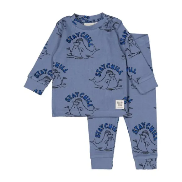 Feetje Willy Walrus Pyjama - Maat 56 - Blauw