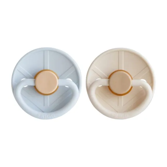 Frigg Fopspeen Little Viking Powder Blue/Cream T2 6-18 mnd (2 stuks)