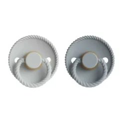 Frigg Fopspeen Rope Fr.Gray/Silver Gray T1 0-6 mnd (2 stuks)