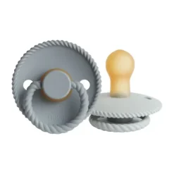 Frigg Fopspeen Rope Fr.Gray/Silver Gray T2 6-18 mnd (2 stuks)