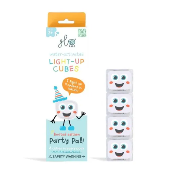Glo Pals Cubes Light Up Party White 4-Pack