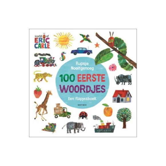 Gottmer Rupsje Nooitgenoeg - 100 eerste woordjes (flapjesboek)