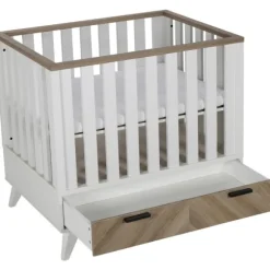 Interbaby Box Met Lade Lancaster Wit/ Visgraatmotief