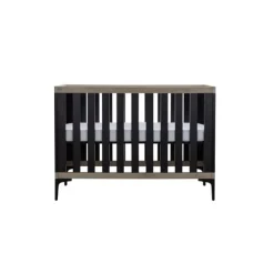 Interbaby Hanglegkast 2-Deurs Strips Zwart
