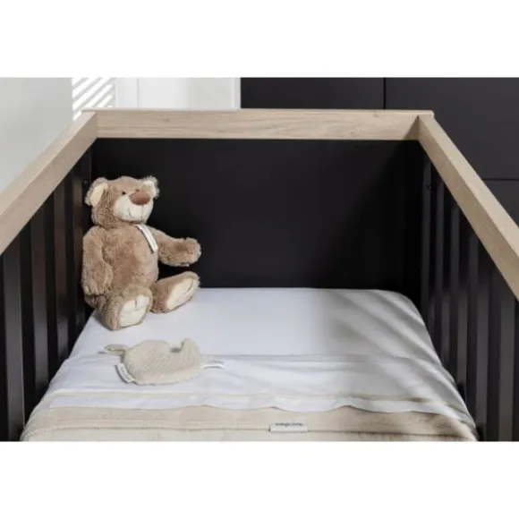 Interbaby Hanglegkast 2-Deurs Strips Zwart