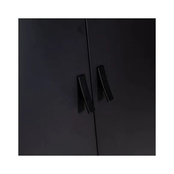 Interbaby Hanglegkast 2-Deurs Strips Zwart