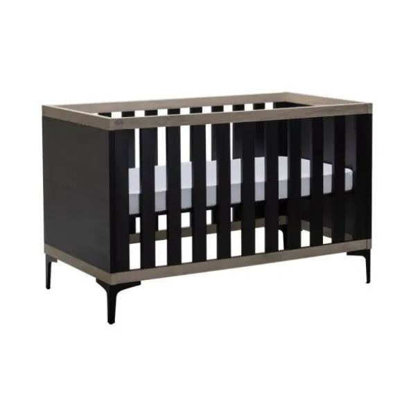 Interbaby Hanglegkast 2-Deurs Strips Zwart