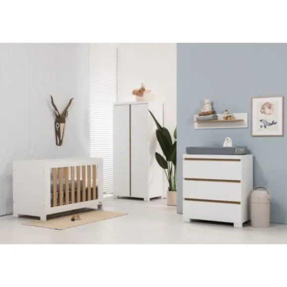 Interbaby Ledikant 60 x 120 - Commode 3 Laden Valencia - Hanglegkast 2 Deuren Valencia