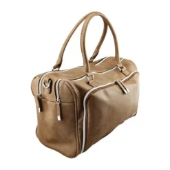 Isoki Double Zip Satchel Bag Redwood