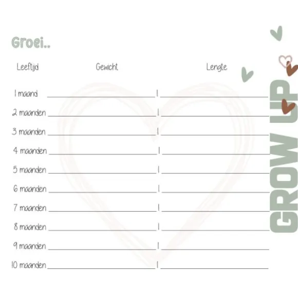 Jep! Kids Babyboek Zacht Groen