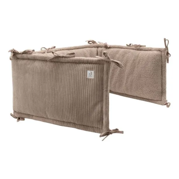 Jollein Boxbumper - Cloudy Rib - 180x30 cm - Milky Coffe