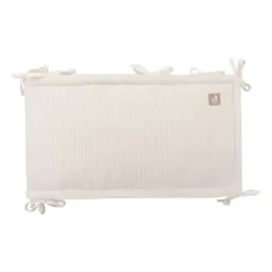 Jollein Boxbumper - Cloudy Rib - 180x30 cm - Milky Coffe