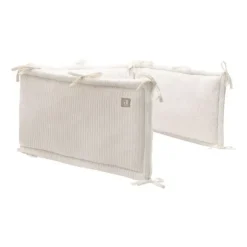 Jollein Boxbumper - Cloudy Rib - 180x30 cm - Milky Coffe