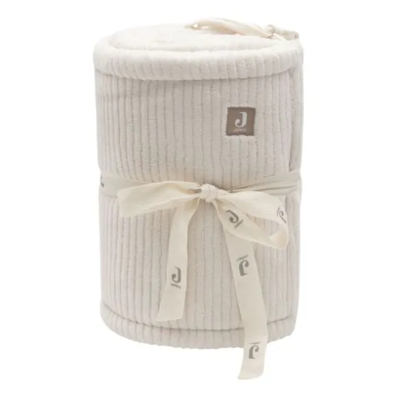 Jollein Boxbumper - Cloudy Rib - 180x30 cm - Milky Coffe