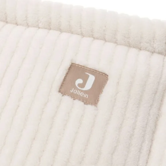 Jollein Boxbumper - Cloudy Rib - 180x30 cm - Milky Coffe