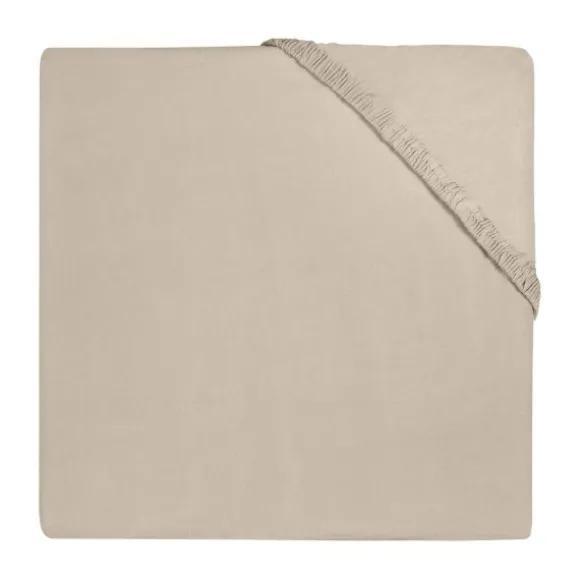 Jollein Hoeslaken Boxmatras Jersey Biscuit 75 x 95 cm