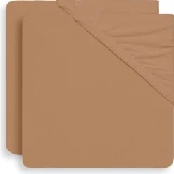 Jollein Hoeslaken Jersey Nougat 40/50 x 80/90 cm 2 Pack