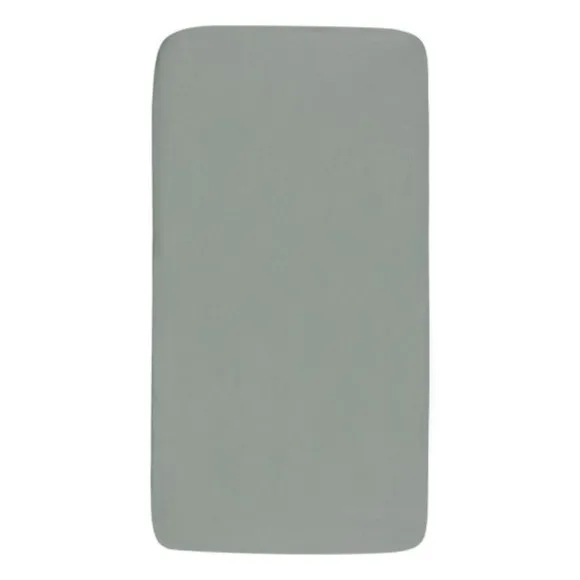 Jollein Hoeslaken Jersey - 40/50x80/90 cm - 2 Stuks - Sea Green/Ivory