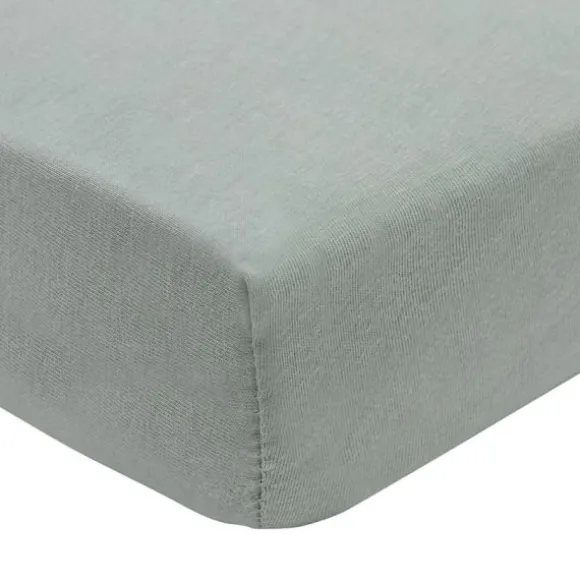 Jollein Hoeslaken Jersey - 2 Stuks - 40/50 x 80/90 cm - Sea Green/Biscuit
