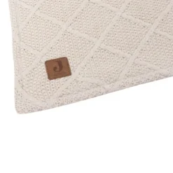 Jollein Ledikantdeken Check Knit Biscuit / Teddy Fleece 100 x 150 cm
