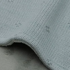 Jollein Ledikantdeken Cosy Knit Ivory / Velvet 100 x 150 cm