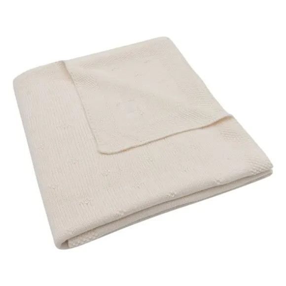 Jollein Ledikantdeken Cosy Knit Ivory 100 x 150 cm