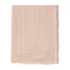 Jollein Ledikantdeken Fringe Moonstone / Ivory GOTS 120 x 120 cm