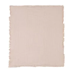 Jollein Ledikantdeken Fringe Moonstone / Ivory GOTS 120 x 120 cm