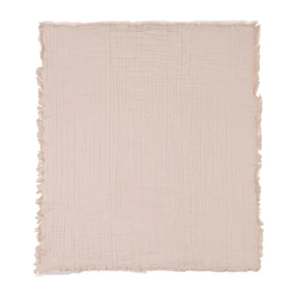 Jollein Ledikantdeken Fringe Moonstone / Ivory GOTS 120 x 120 cm