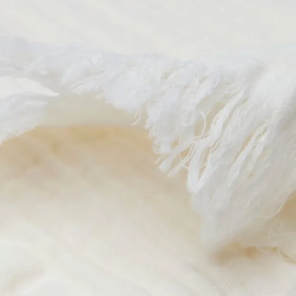 Jollein Ledikantdeken Muslin Ivory 120 x 120 cm