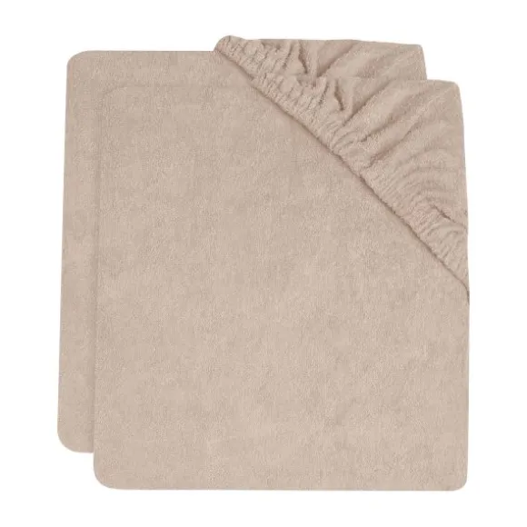 Jollein Ledikanthoeslaken Jersey Olive Green 60 x 120 cm 2-Pack
