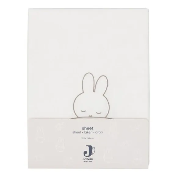 Jollein Ledikantlaken Sleepy Miffy Funghi 120 x 150 cm