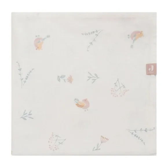 Jollein Lovely Birds Wieglaken - 75 x 100 cm